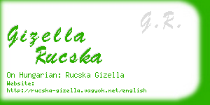 gizella rucska business card